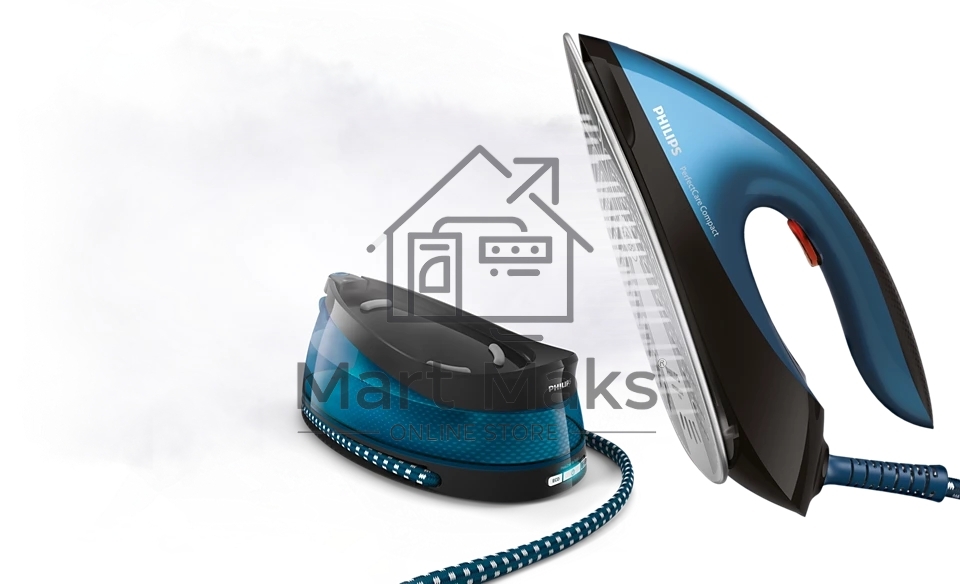 Паровая станция Philips GC7833/80, синий / черный