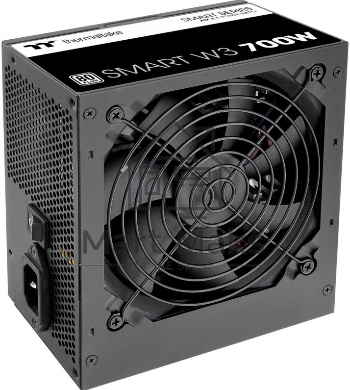 Блок питания Thermaltake Smart W3 700W, ATX 3.1, APFC, 12cm Fan, 80+, Retail