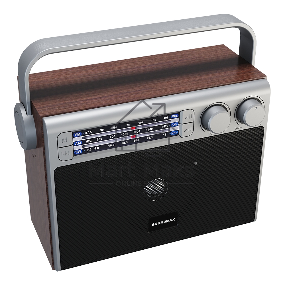 Радиоприемник SOUNDMAX SM-RD2122UB(темное дерево)