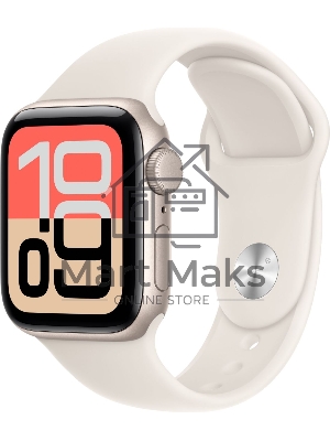 Смарт-часы Apple Watch SE 3 2025 A3324 40мм OLED корп.сияющая звезда Sport Band рем.сияющая звезда разм.брасл.:130-180мм (MEH34LW/A)