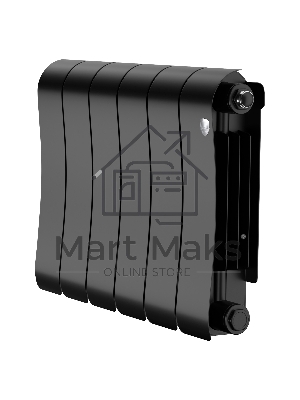 Радиатор биметаллический Royal Thermo Infinity 300 Noir Sable - 6 секц.