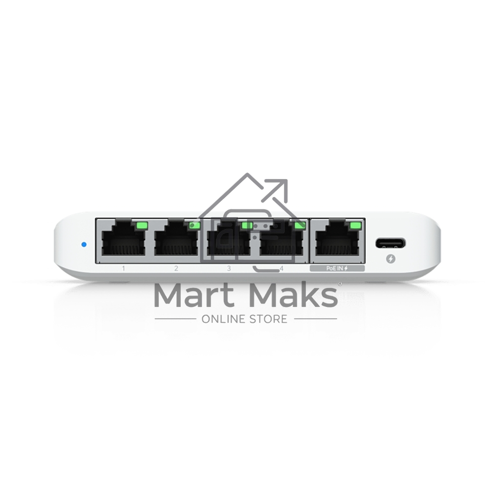 Коммутатор Ubiquiti UniFi Switch Flex Mini 2.5G Compact, 5-port 2.5G switch that can be powered with PoE or a USB-C adapter.