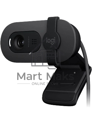 Камера Web Logitech Brio 95 графитовый 2Mpix (1920x1080) USB2.0 с микрофоном для ноутбука (960-001583)