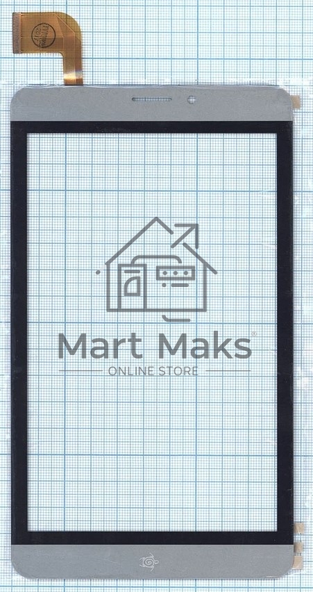 Сенсорное стекло (тачскрин) RP-468A-7.0 FPC-755-A1, серое