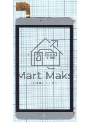 Сенсорное стекло (тачскрин) RP-468A-7.0 FPC-755-A1, серое