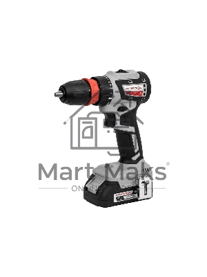 Бесщеточная аккумуляторная дрель-шуруповерт ИНТЕРСКОЛ КОМБИ ДА-13/18В 50 ( 2 АКБ 2 А·ч и ЗУ, кейс )
