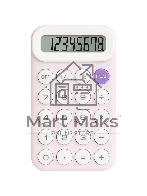 Калькулятор карманный Deli EM10 фиолетовый 8-разр. Калькулятор карманный Deli EM10 фиолетовый 8-разр.