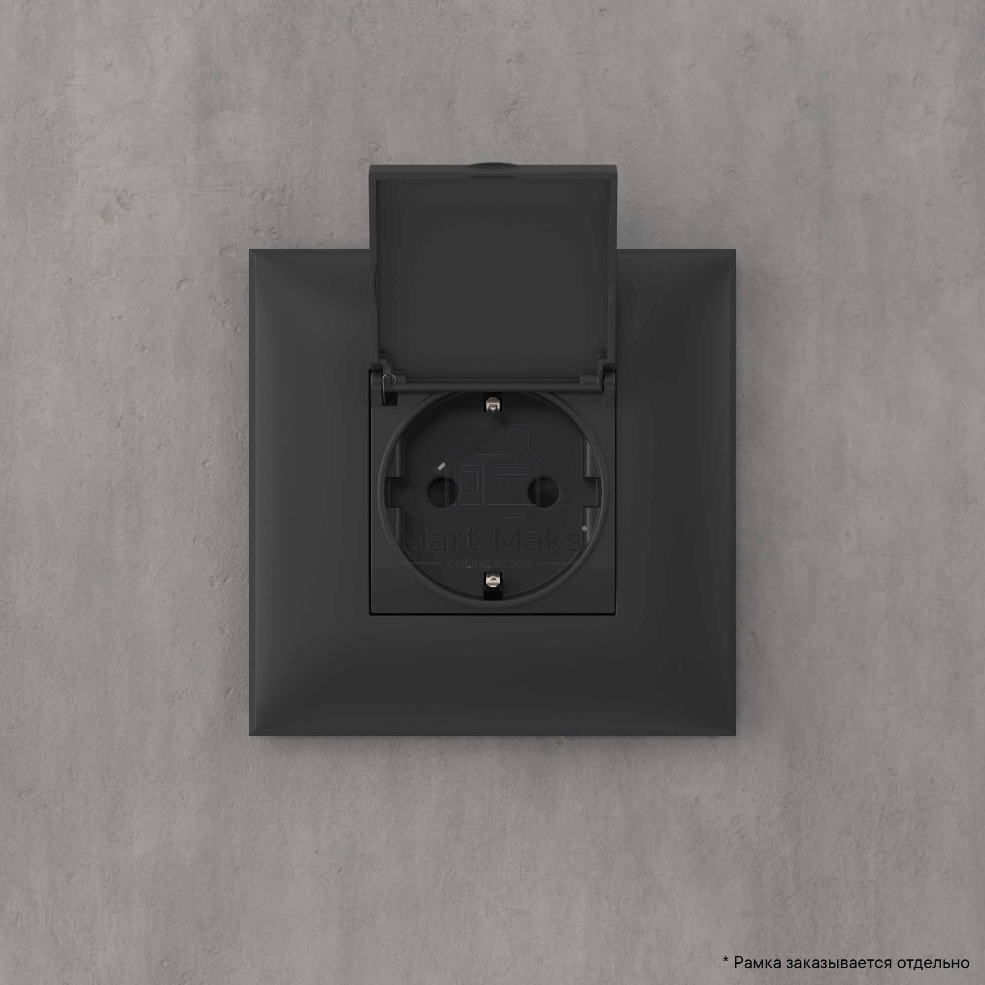 Розетка DKC Avanti 4412013 с крышкой 2P+E со шторками, 