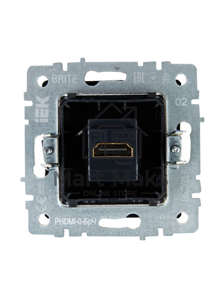 Розетка HDMI IEK BRITE РHDMI-0-БрЧ черный