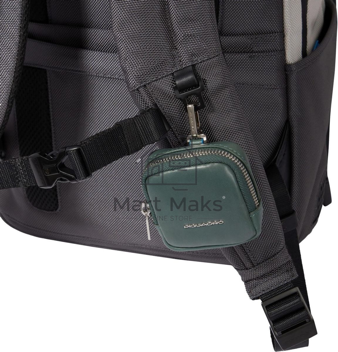 Рюкзак Piquadro Brief2 Special CA3214BR2S/GRN, нейлон/натур.кожа, серый/черный