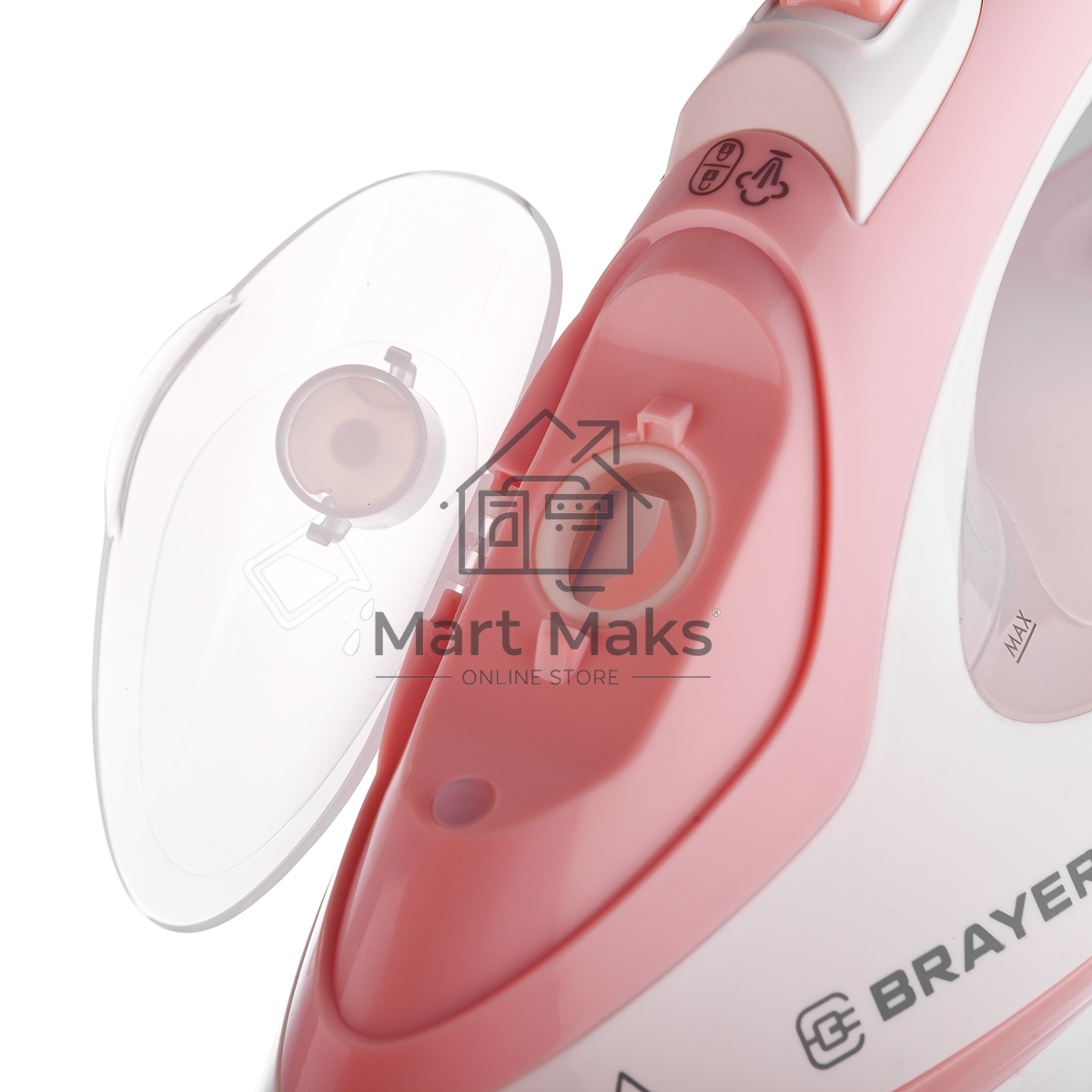 Утюг-отпариватель BRAYER 4080BR, 1950, Вт. керамич, под.пар 25г/мин 250 мл, съем.щетка