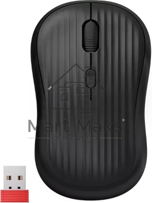 Мышь беспроводная Defender Slot MS-202 черный, 1600 dpi, радиоканал, USB, кнопки - 4