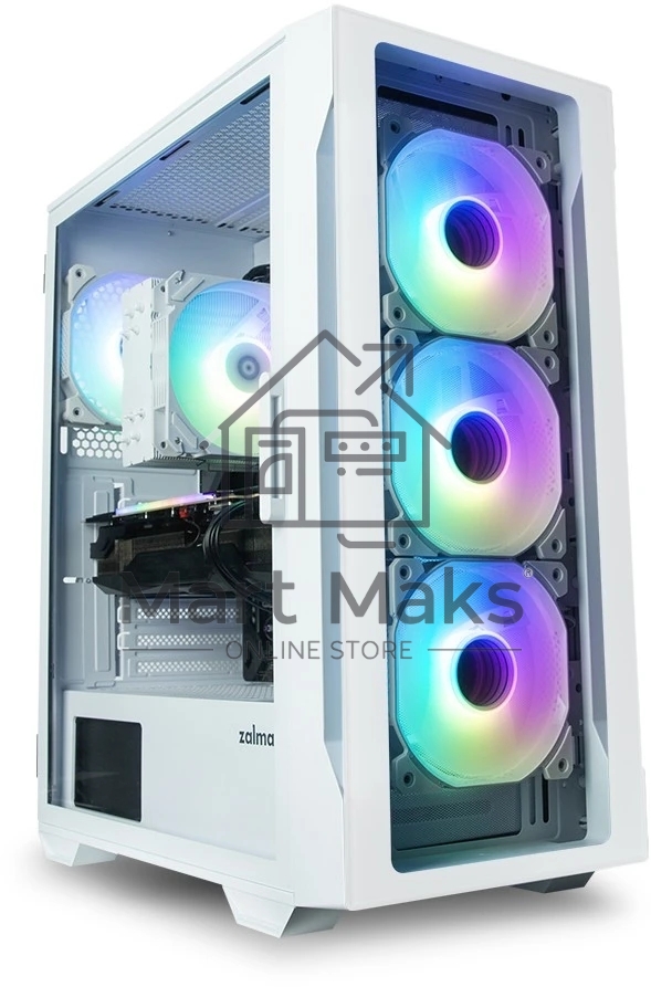 Компьютерный корпус MidiTower Zalman I3 NEO TG White (ATX, front mesh, TG window, USB 2.0 x1, USB 3.0x2, 4x120мм RGb fan, без БП) (I3 NEO TG White)