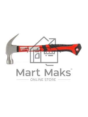 Молоток гвоздодер Matrix 450 г, боек c магнитом, фиберглассовая обрезиненная рукоятка