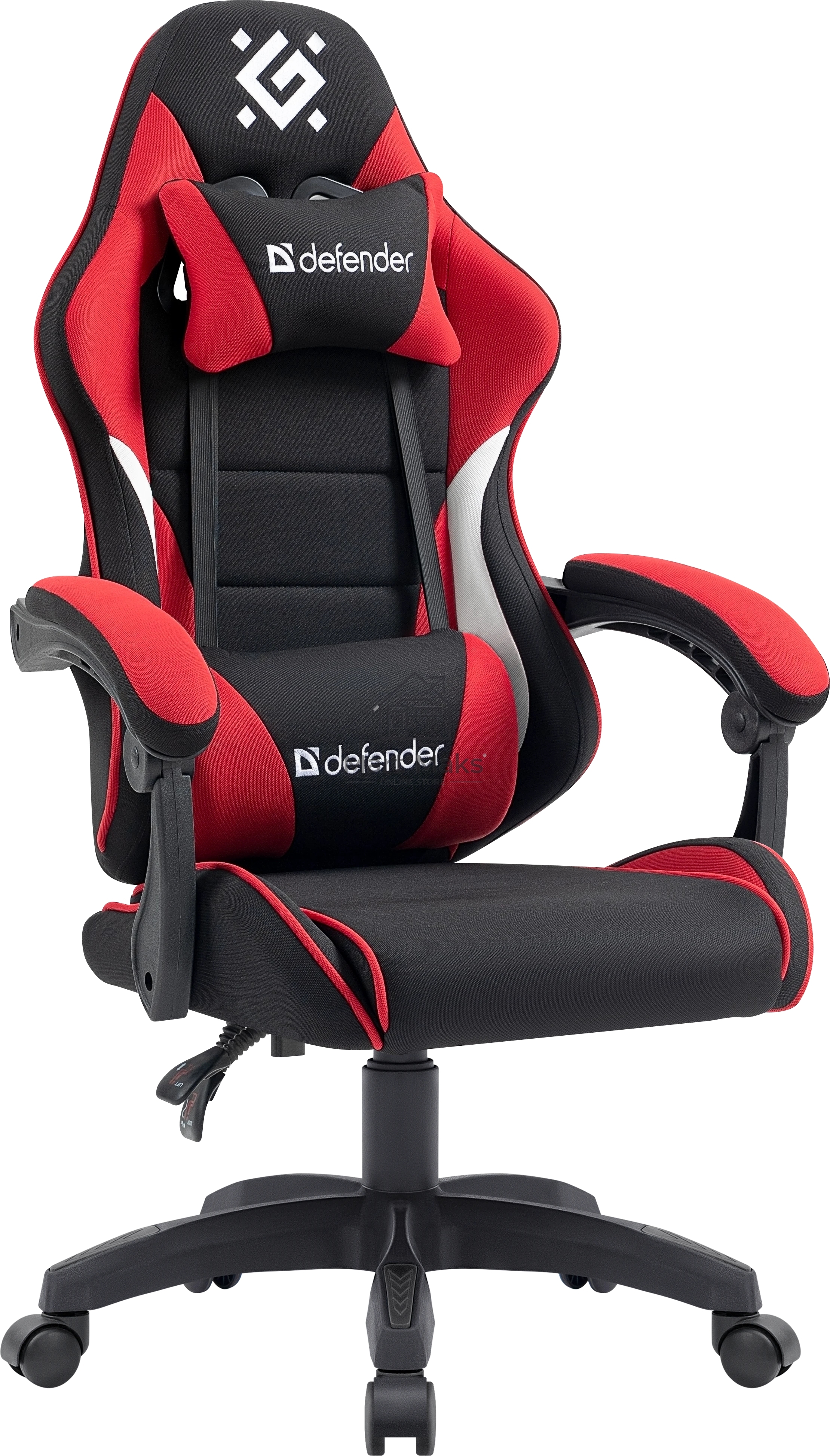Кресло игровое Defender Sorrento черный/Красный, класс 3, ткань