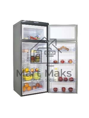 Холодильник DON R-216 G графит зеркальный двухкамерный 200/50л морозилка сверху