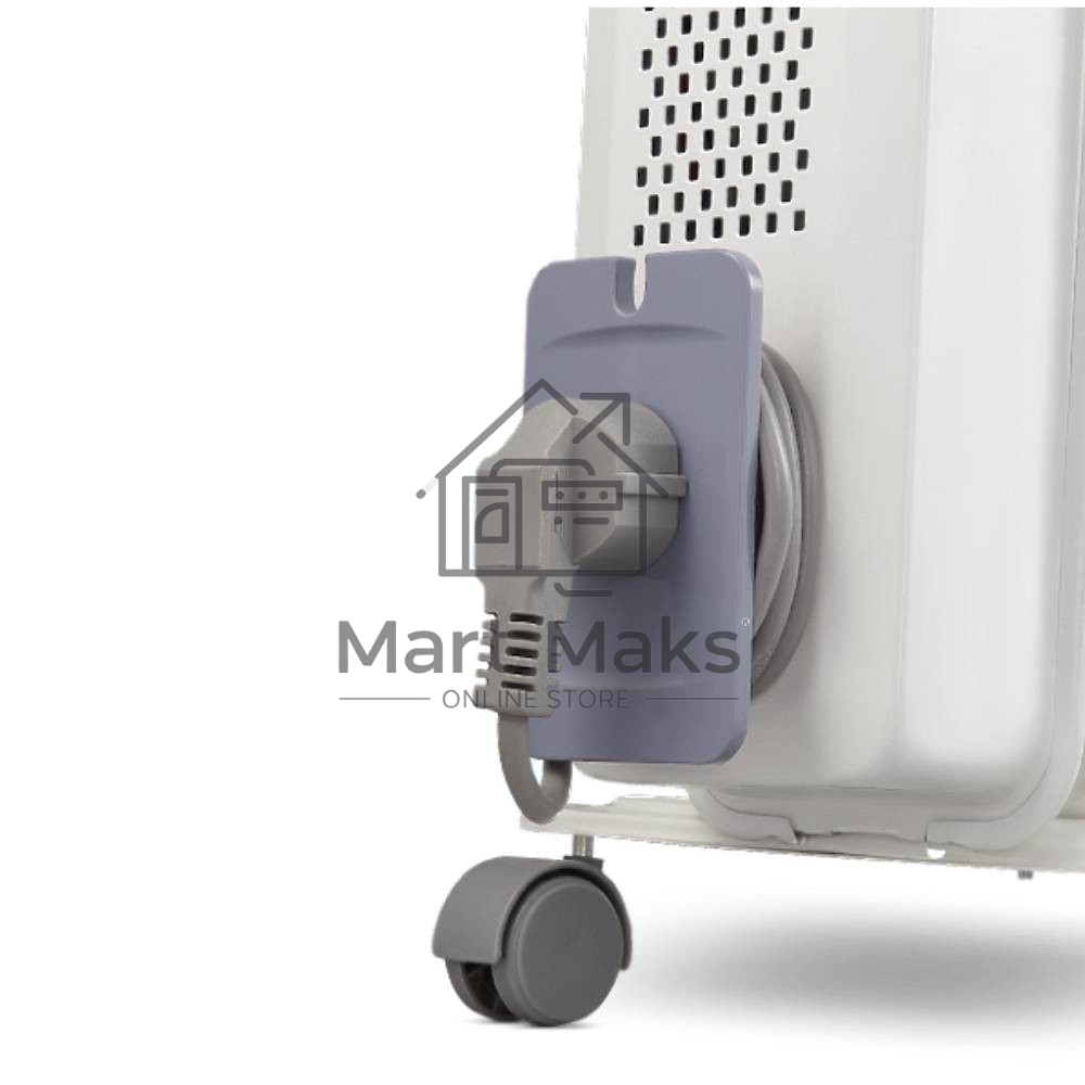 Масляный обогреватель Ballu CUBE BOH/CB-09W (9 секций), белый, 2000 Вт, 25 м2, механический термостат
