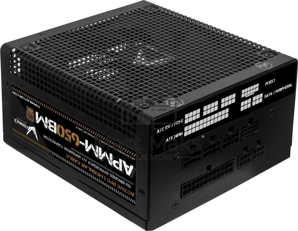Блок питания Aerocool / Formula ATX 650W APMM-650BM 80+ bronze (20+4pin) APFC 140mm fan 6xSATA Cab Manag RTL