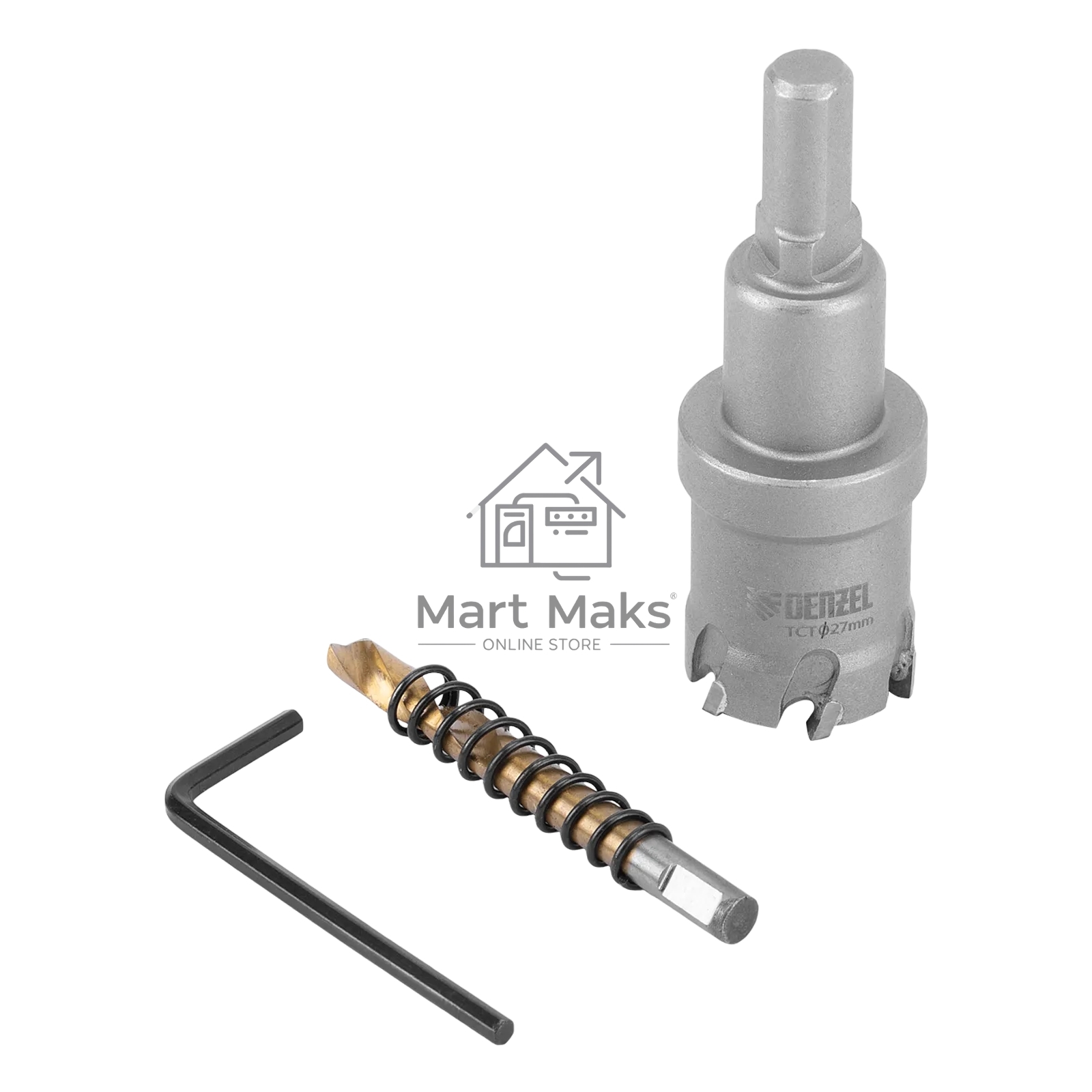 Коронка по металлу Denzel твердосплавная, 27 мм