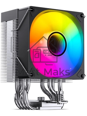 Кулер для процессора JONSBO CR-1400 V2 ARGb (180W, 4-pin PWM, 133мм, Al/Cu, 4x6мм, ARGb, 1x92мм, 38.2CFM, 33.8dBA, 2200RPM, S: 1700/1200/115X, AM4/AM5 черный)