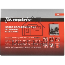 Набор коронок Matrix набор кольцевых пил по дереву 19-127мм 12 предм.