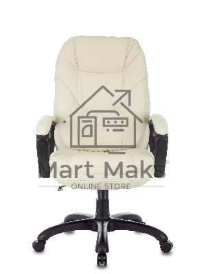 Кресло руководителя Бюрократ CH-868N слоновая кость OR-10, искусственная кожа, крестовина пластик
