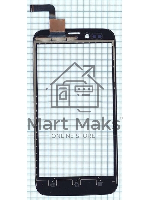 Сенсорное стекло (тачскрин) для Archos 50 Platinum MCF-050-0995-V2, черное