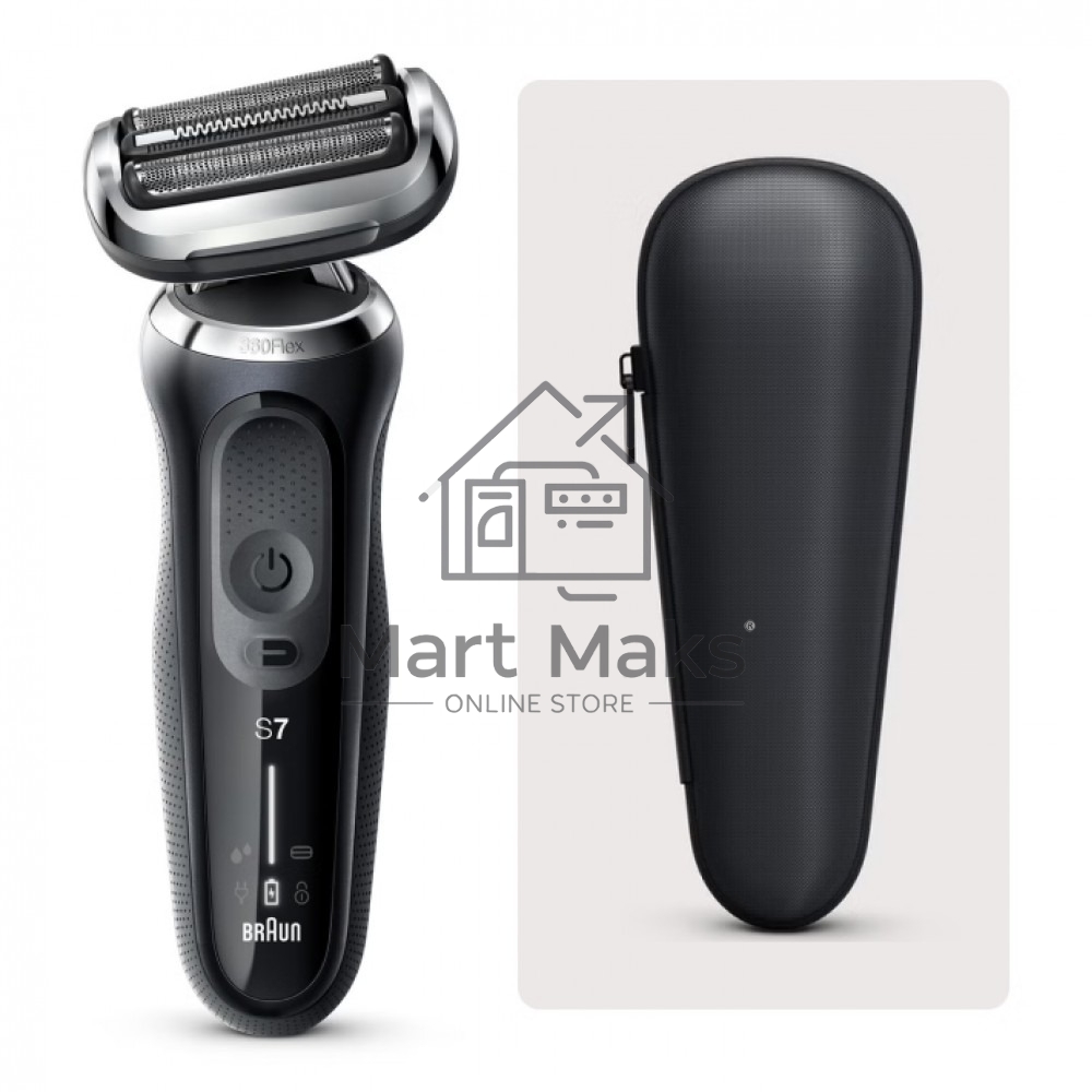 Бритва сетчатая Braun Series 7 71-N1000S реж.эл.:3 питан.:аккум. черный