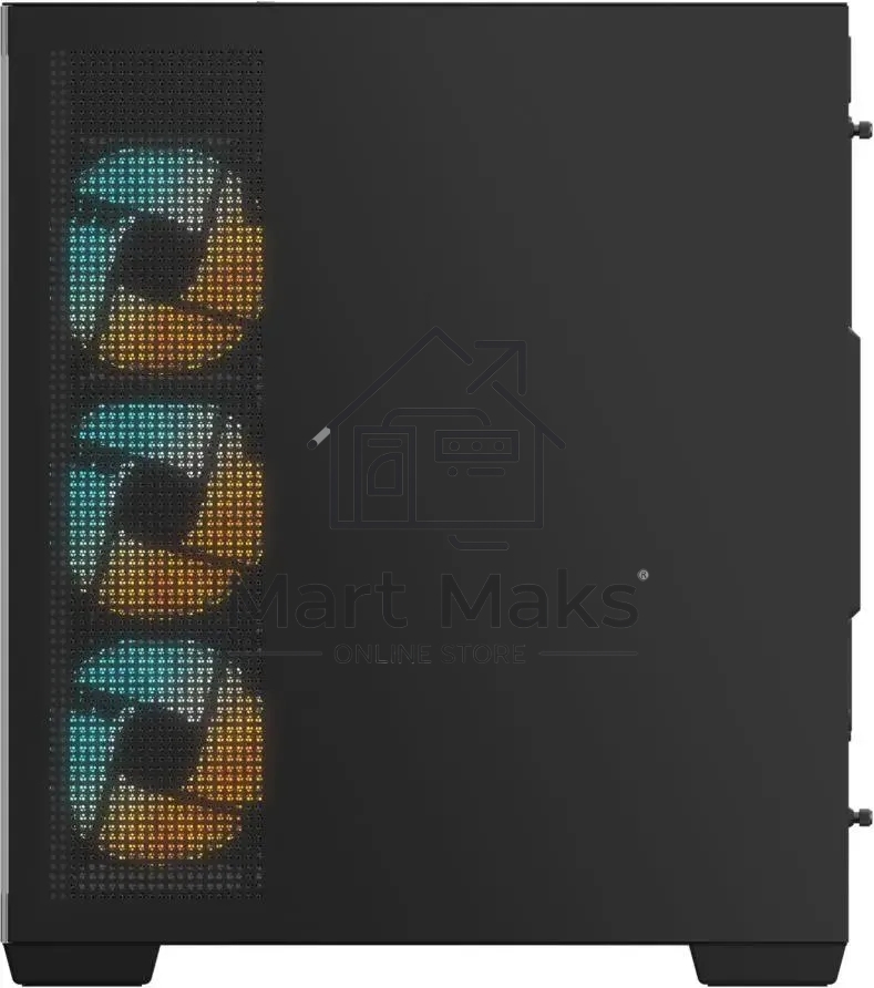 Компьютерный корпус Gigabyte Gb-C500P ST черный без БП ATX 3x120мм 6x140мм 2xUSB 3.0 1xUSB3.1 audio bott PSU