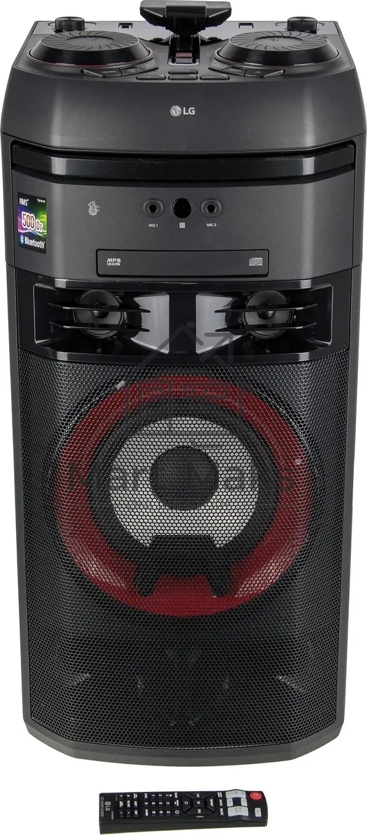 Мини-система LG OK65 X-BOOM -переноснаяс поддержкой караоке! Мощность 500Вт RMS, Bluetooth v.4.0/ / x2 USB / Аудио вход (3.5мм), х2 микр