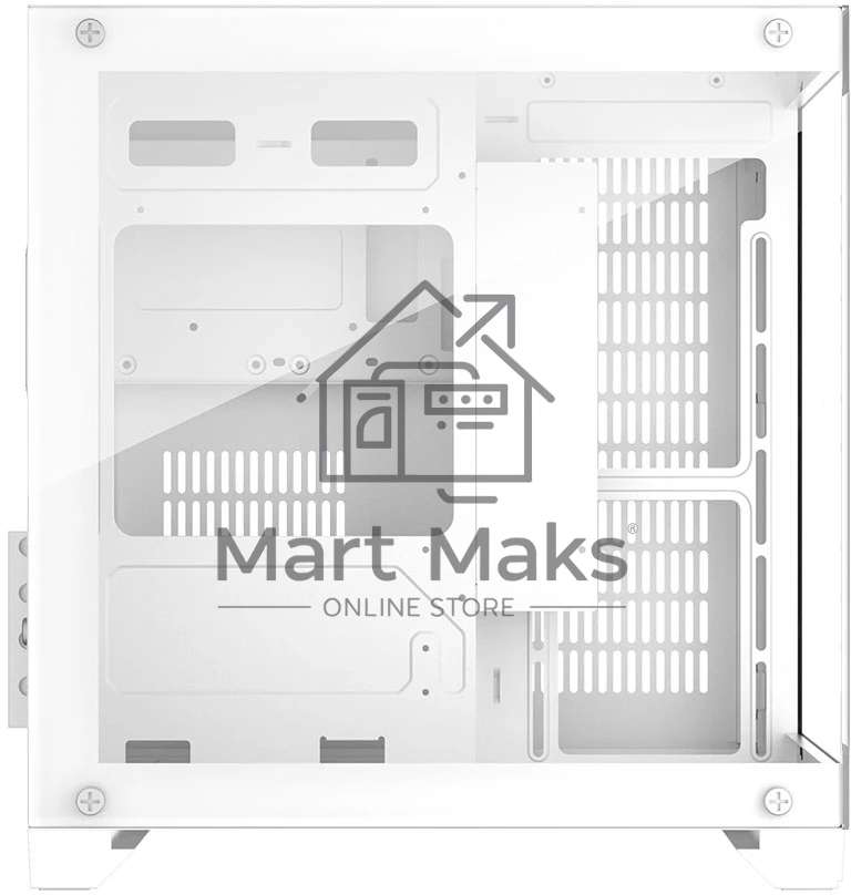 Компьютерный корпус 1STPLAYER MEGAVIEW MV5-T White / mATX / MV5-TP-WH