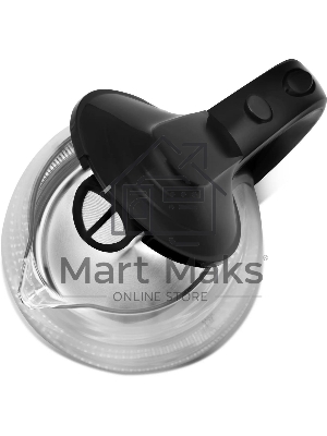 Чайник электрический Vitek VT-1122 TR бесцветное стекло (стекло, 1,7 л, 2200 Вт)