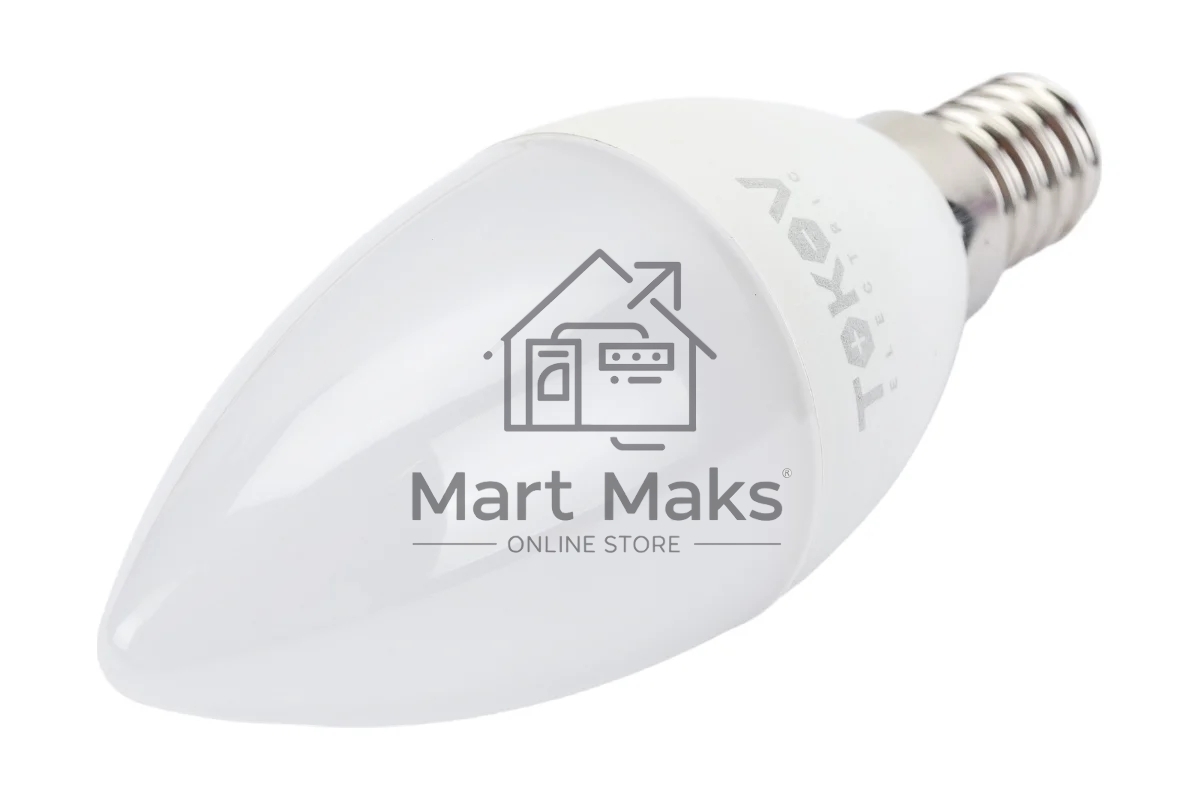 Лампа светодиодная TOKOV ELECTRIC 10Вт С37 4000К Е14 176-264В