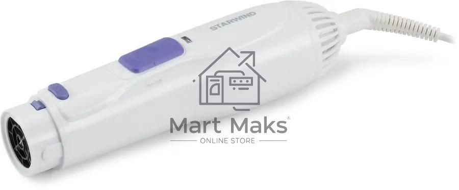 Фен-щетка Starwind SHP8502 1000Вт белый/фиолетовый