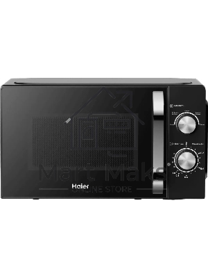 Микроволновая печь Haier HMB-MM208BA черный/серебристый, 20 л, 800 Вт, переключатели - поворотный механизм