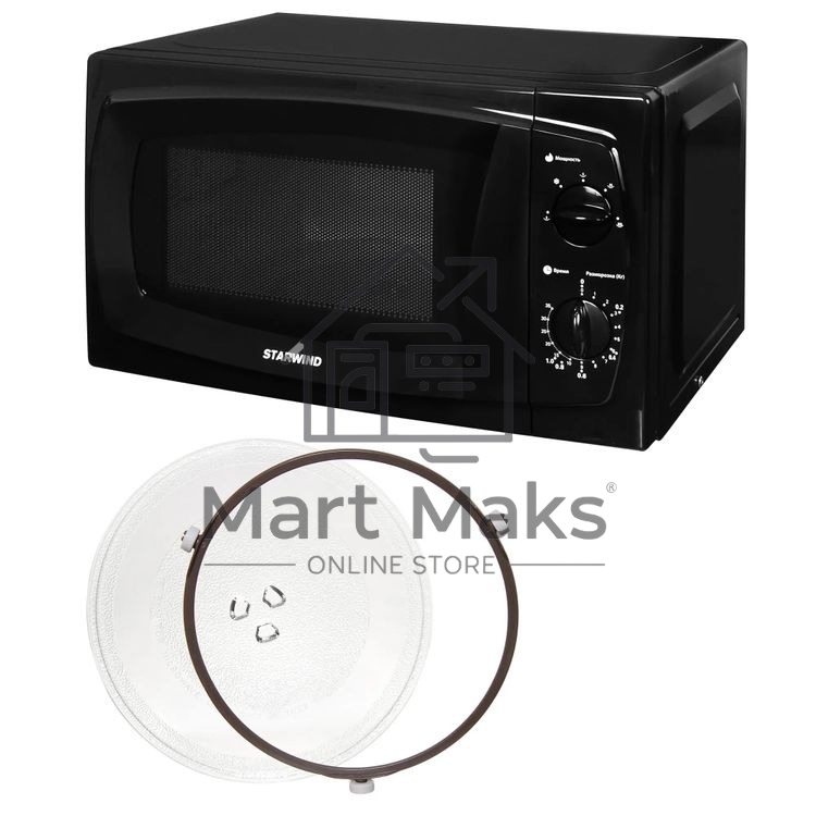 Микроволновая печь Starwind SWM5420 черный, 20 л, 700 Вт, переключатели - поворотный механизм