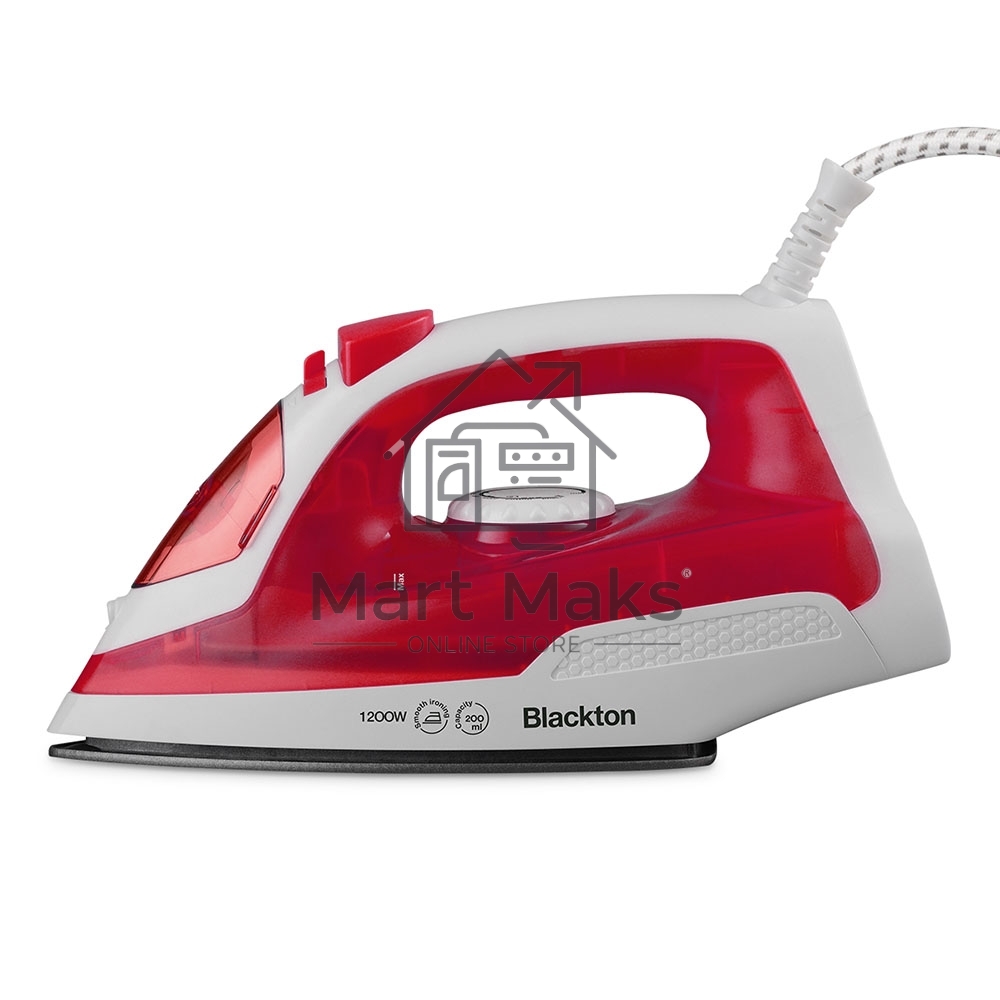 Утюг Blackton Bt SI1110 белый/красный, 1200 Вт, 18 г/мин, 200 мл