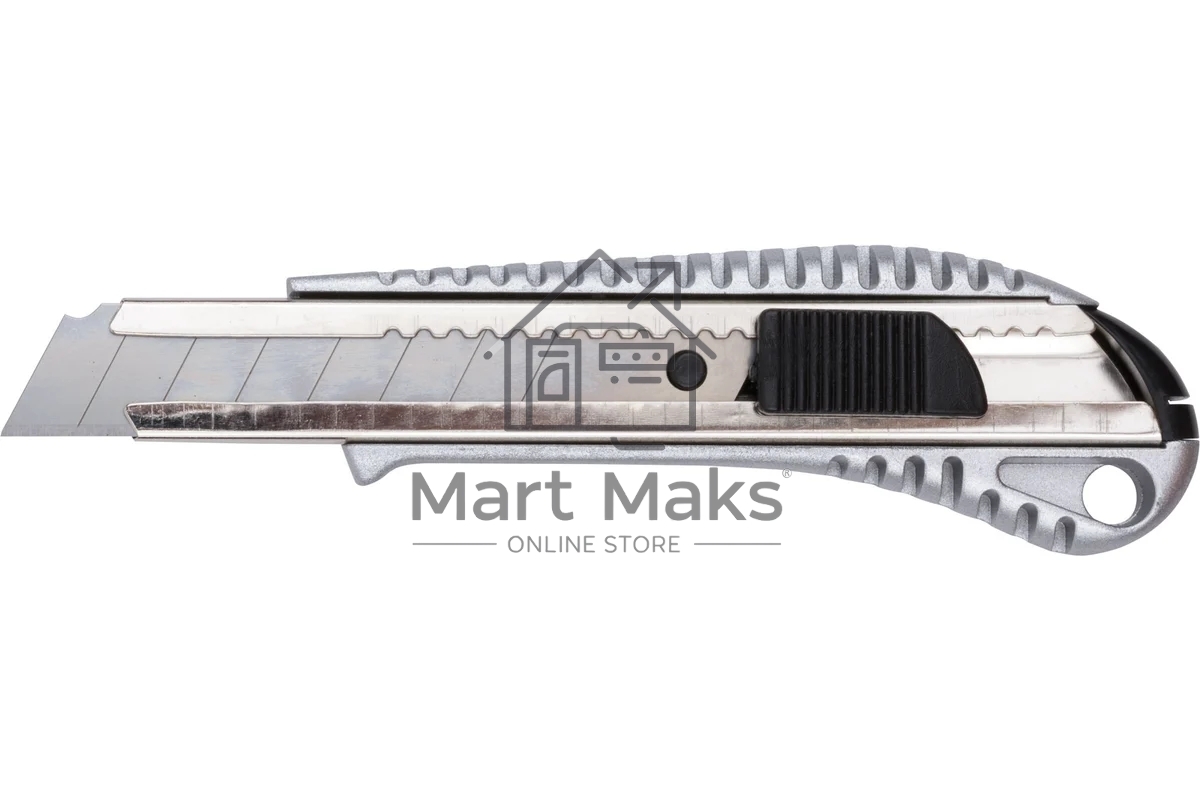 Нож FIT 10250 технический 18мм усиленный металлич. корпус