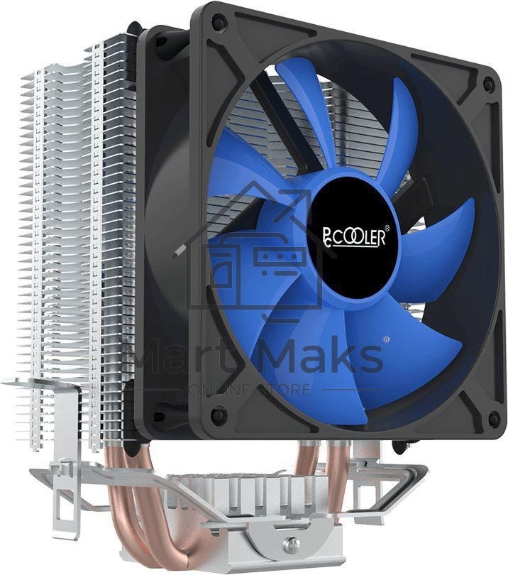 Кулер для процессора PcCooler S93 V2 Soc-AM5/AM4/1200/1700/1851 черный 3-pin 26.4dB Al+Cu 100W Ret (R3-I210WBKNXX-GL)