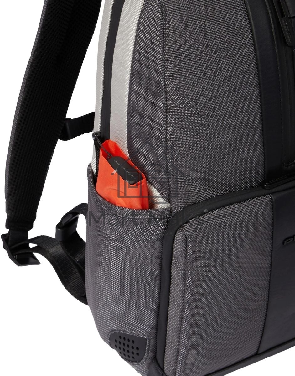 Рюкзак Piquadro Brief2 Special CA3214BR2S/GRN, нейлон/натур.кожа, серый/черный