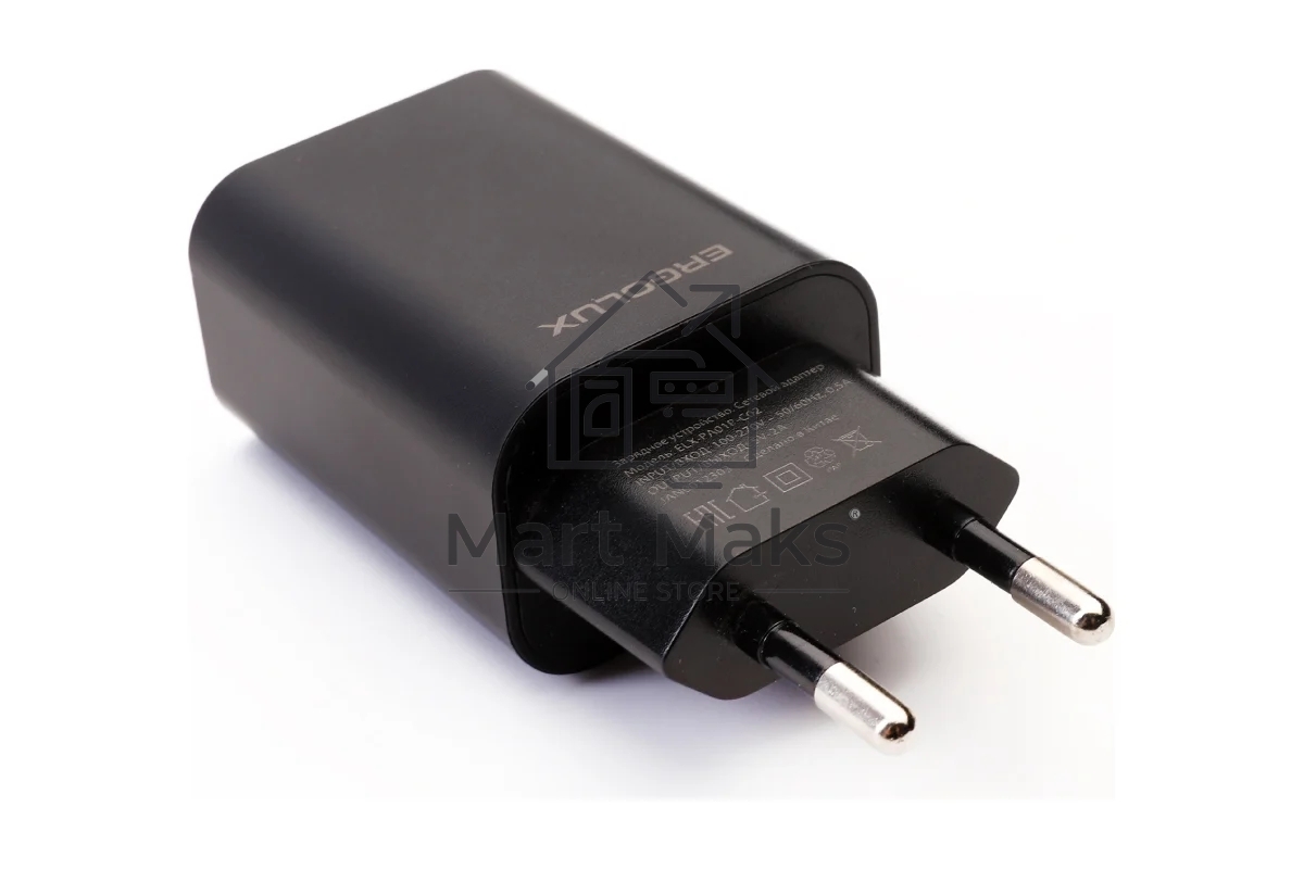 Адаптер сетевой Ergolux ELX-РA01P-C02 ПРОМО 1USB 100-220В 5в/2А пакет черный