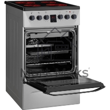 Плита электрическая Weissgauff WES 2V16 SE Premium Line серебристый, конфорок 4 электрических, духовка 50 л, 50 см x 85 см x 60 см