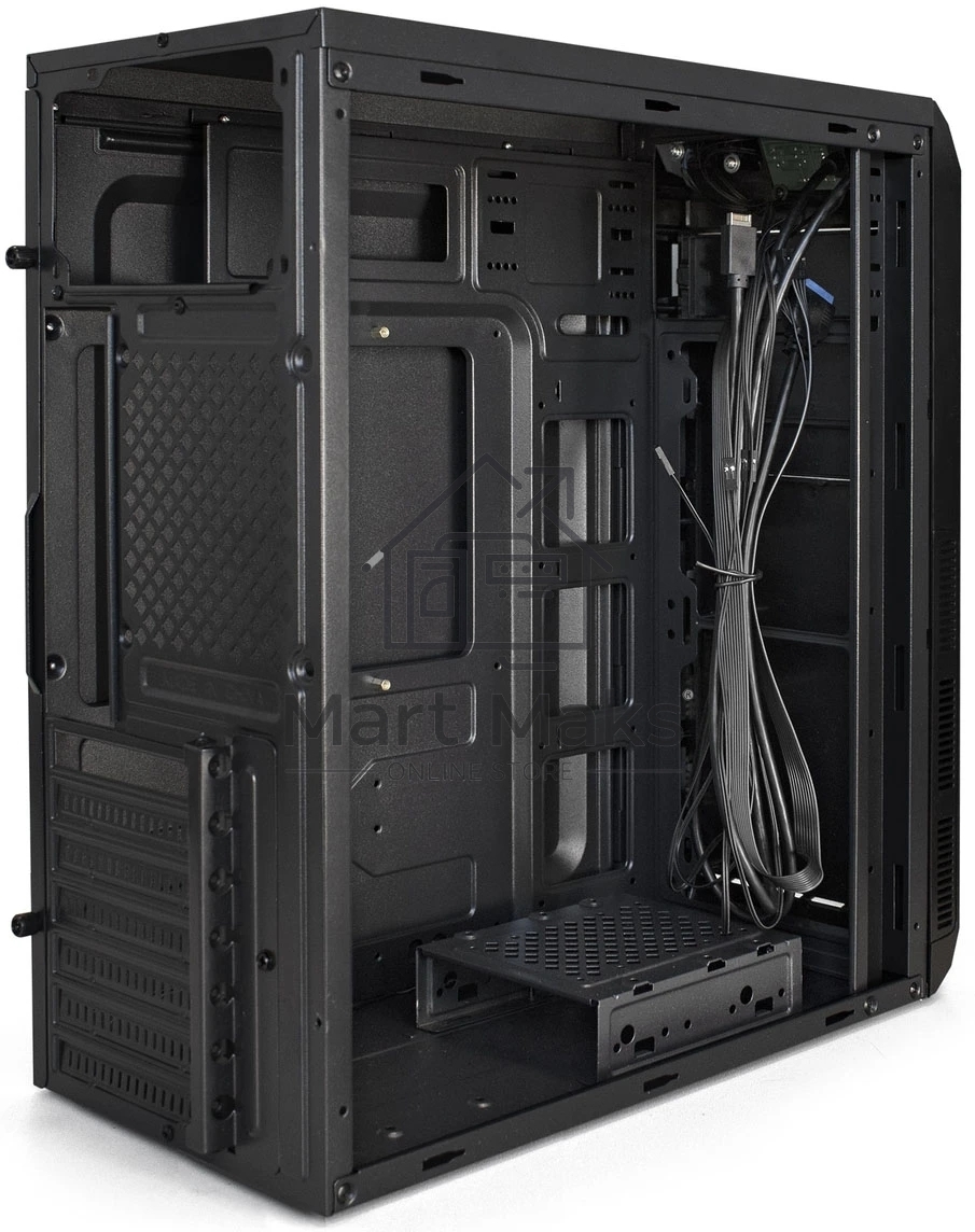 Компьютерный корпус Miditower ExeGate XP-334UC-UNS350 (ATX, БП UNS350 с вент. 12см, 1*USB/1*USB 3.0/1*TypeC, аудио, черный)