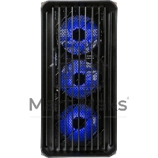 Компьютерный корпус Minitower mATX Eurocase 00-01003411 M205 4ARGb черный без БП закаленное стекло USB 3.0