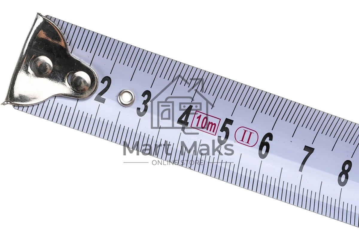 Рулетка MATRIX 31075 crystal 10м х 25мм корпус из поликарбоната