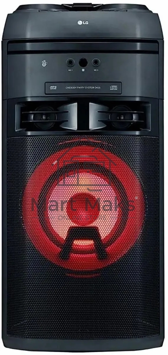 Мини-система LG OK65 X-BOOM -переноснаяс поддержкой караоке! Мощность 500Вт RMS, Bluetooth v.4.0/ / x2 USB / Аудио вход (3.5мм), х2 микр