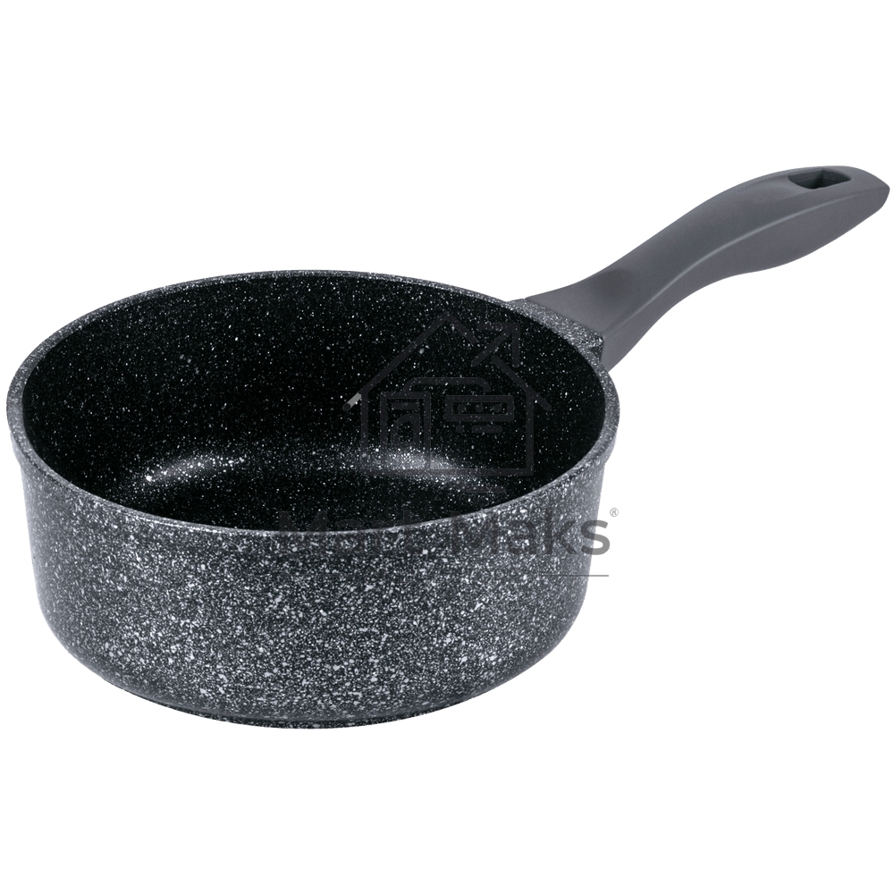 Ковш Maunfeld GRETA MF18GRTT01SP из литого алюминия со стеклянной крышкой, 18 см, 1,6 л