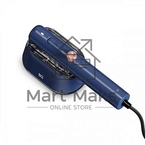 Ручной отпариватель BQ SG1009H Blue, Мощность 1000 Ватт, 2 в 1: Отпаривание и глажка, Быстрый нагрев, Для всех типов ткани,Вертикальное и горизонтальное отпаривание, Сухая глажка, Тефлоновое покрытие подошвы, Подставка и мерный стакан в комплекте, Устройс
