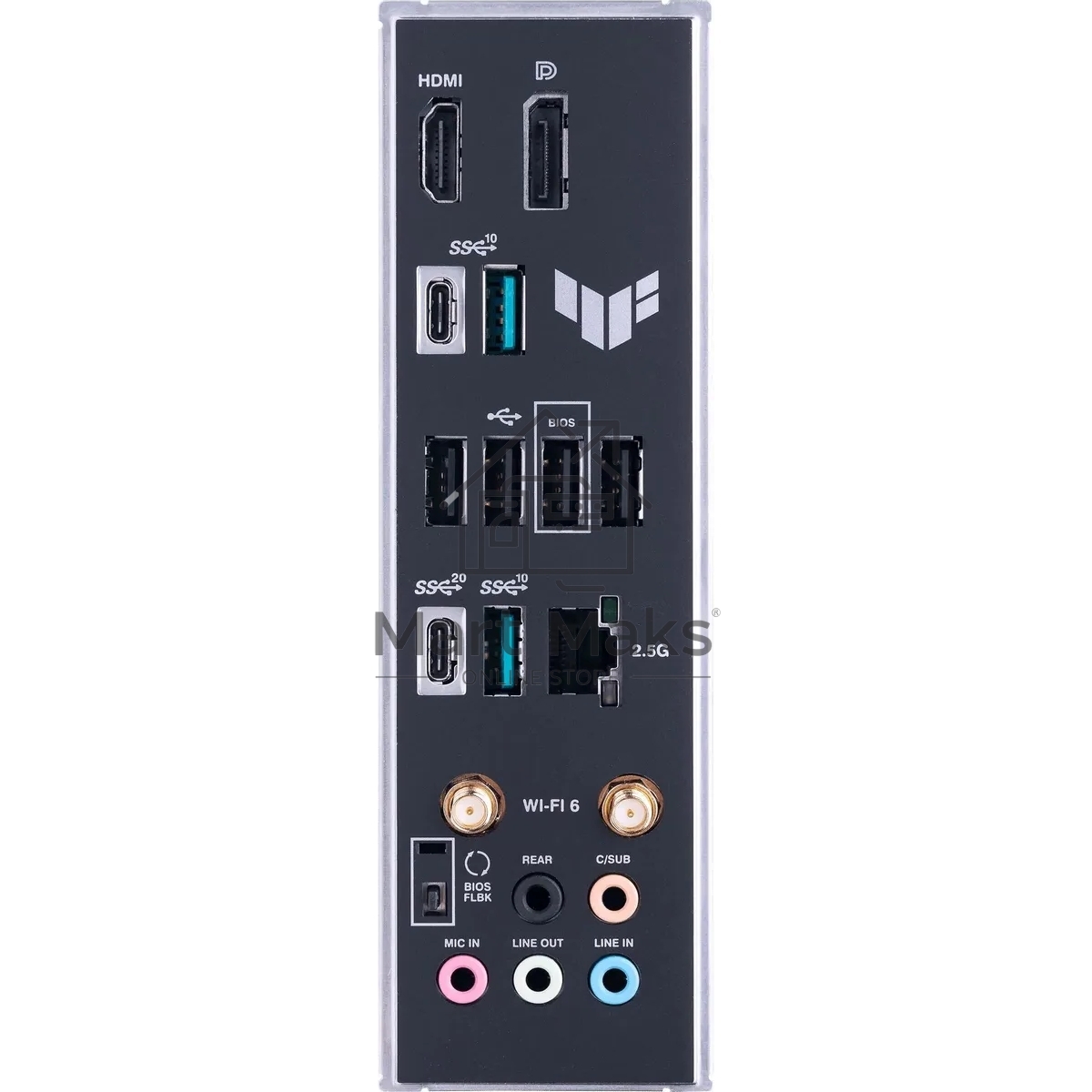 Материнская плата ASUS TUF GAMING B650-PLUS WIFI, AM5, AMD B650, 4xDDR5, 4xSATA, 3xM.2, 1xPCI-E 4.0 x16, 1xPCI-E 4.0 x4, 2xPCI-E x1, 1xHDMI, 1xDP, 1x 2.5Gb LAN, 2xUSB-A 3.2 Gen 2, 4xUSB-A 2.0, 1xUSB-C 3.2 Gen 2, 5x3.5 мм, 7.1, ATX