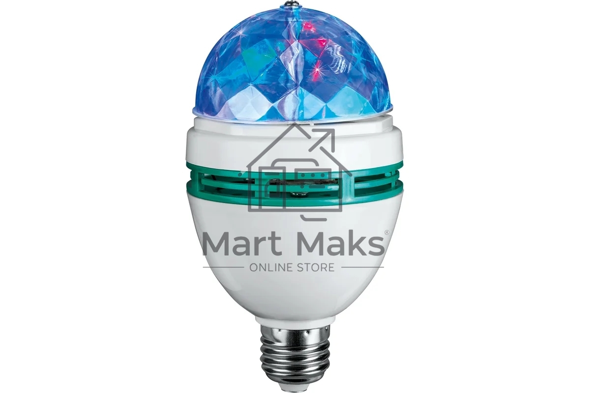 Лампа светодиодная ОНЛАЙТ 61120 OLL-DISCO-3-230-RGB-E27